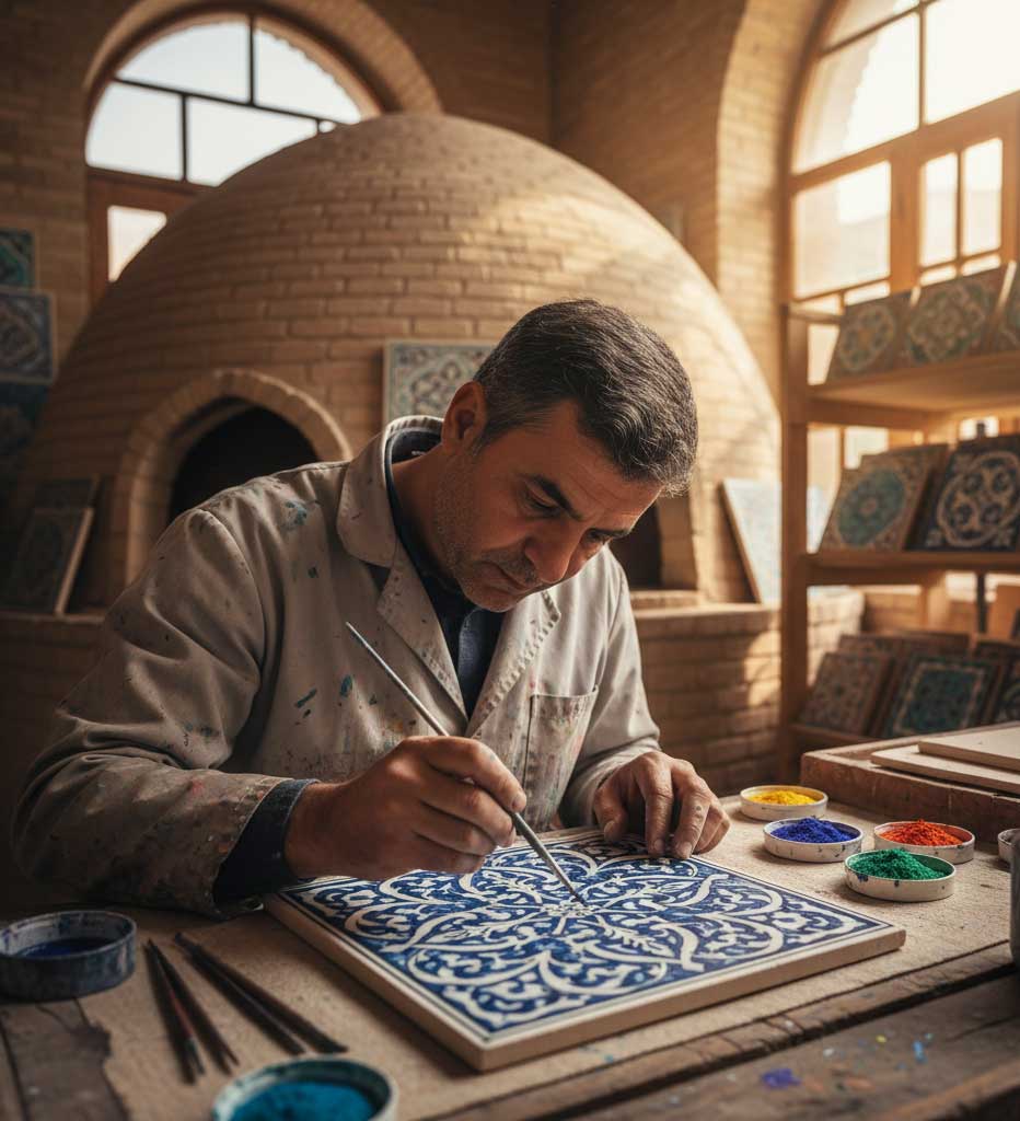 چرا کاشی سنتی دست‌ساز همچنان محبوب است؟